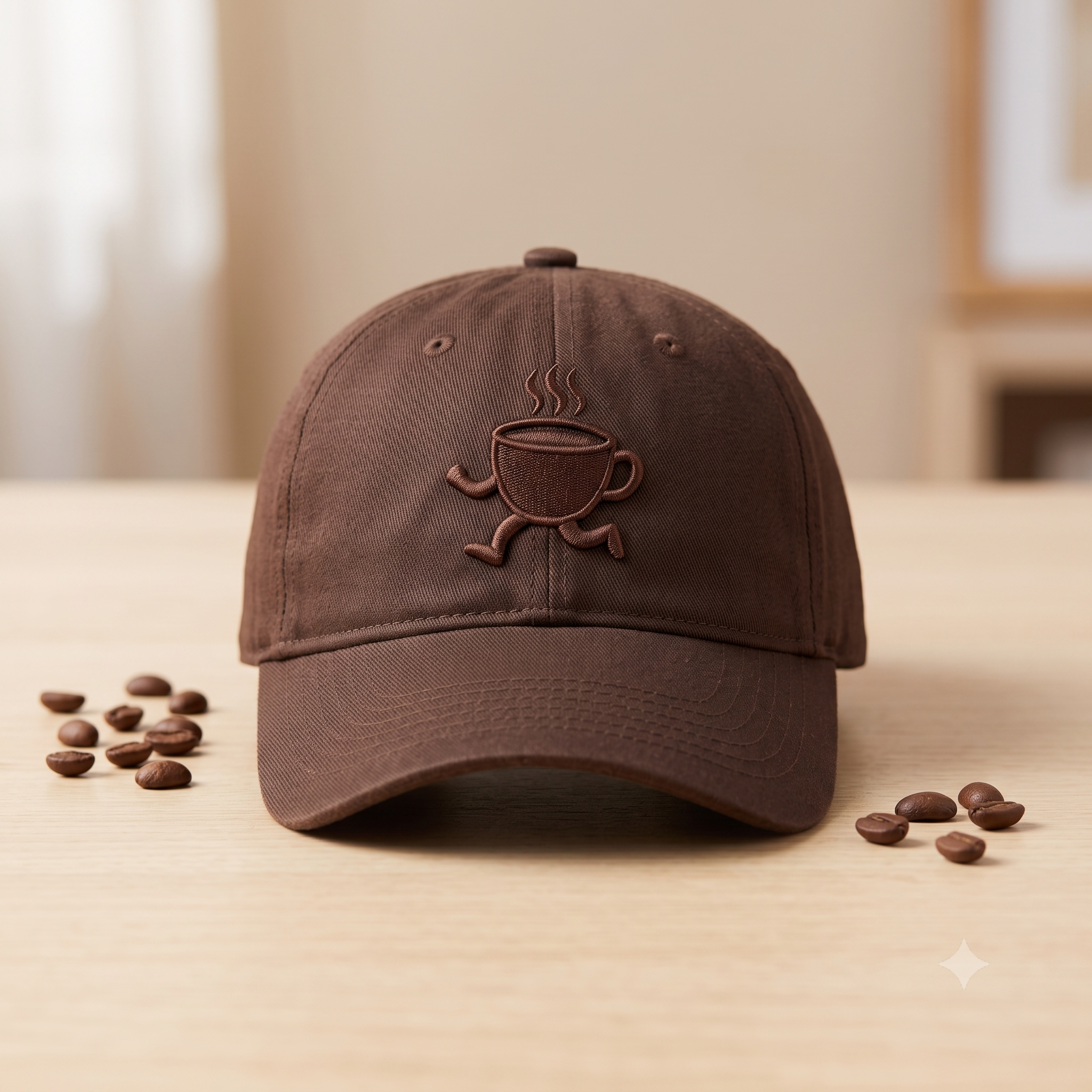 Gorra Cafe con Run - color café