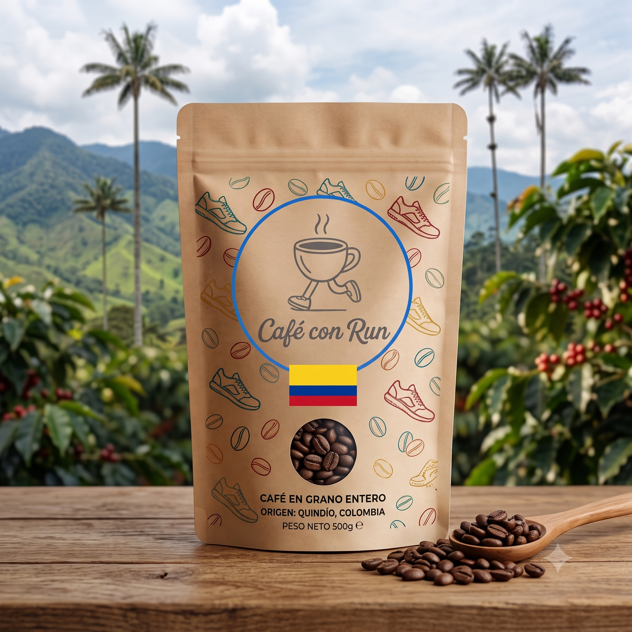 Café en grano Cafe con Run - origen Colombia