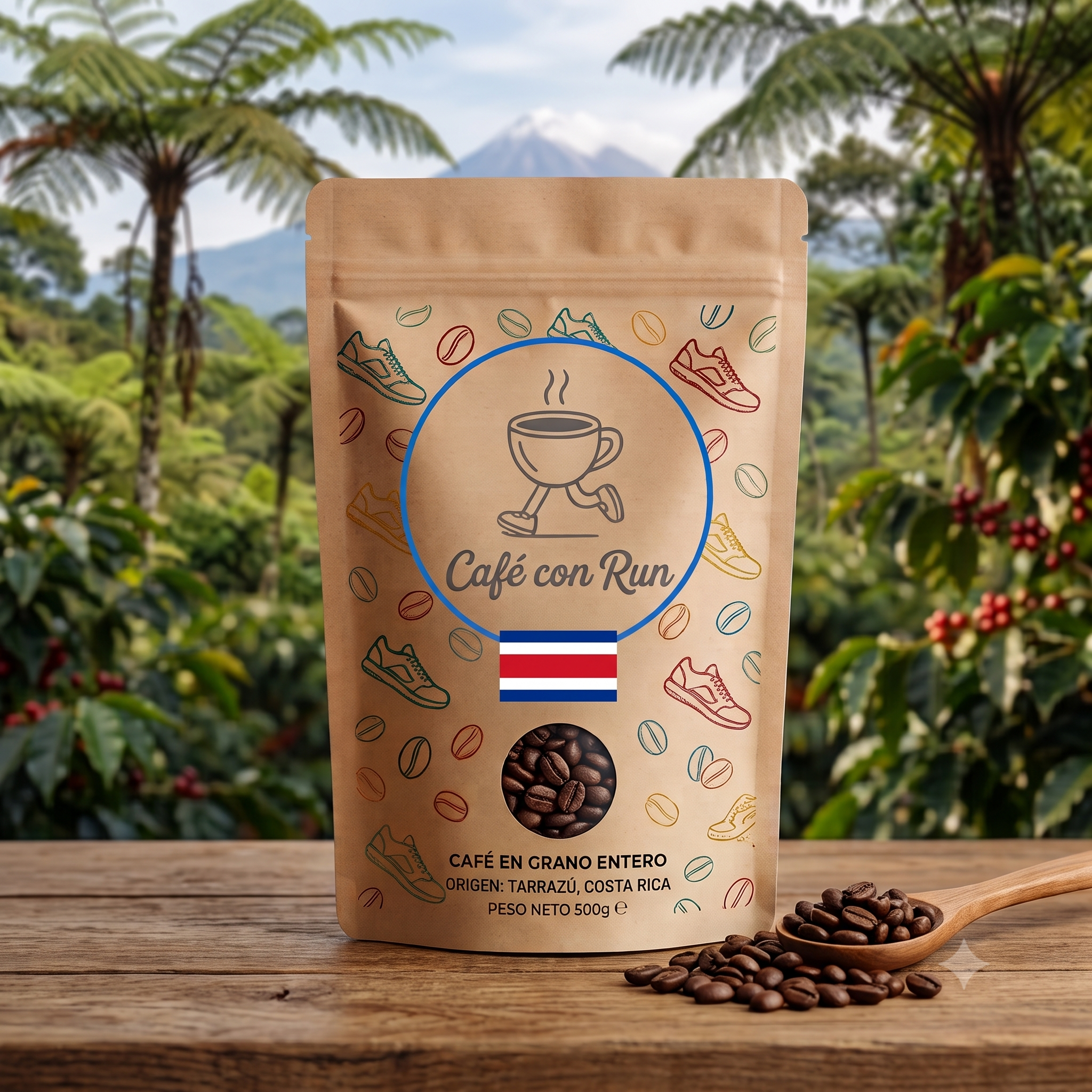 Café en grano Cafe con Run - origen Costa Rica