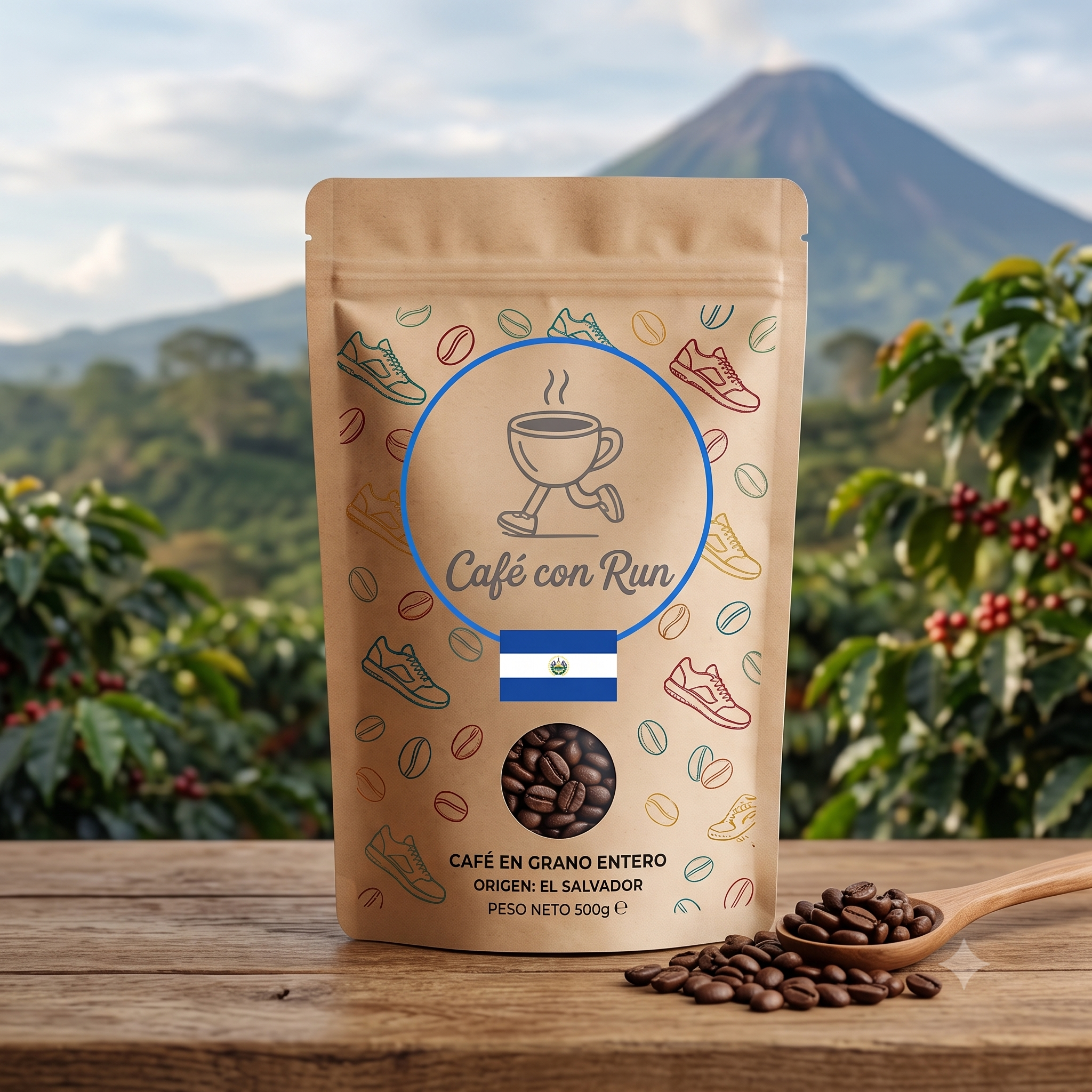 Café en grano Cafe con Run - origen El Salvador