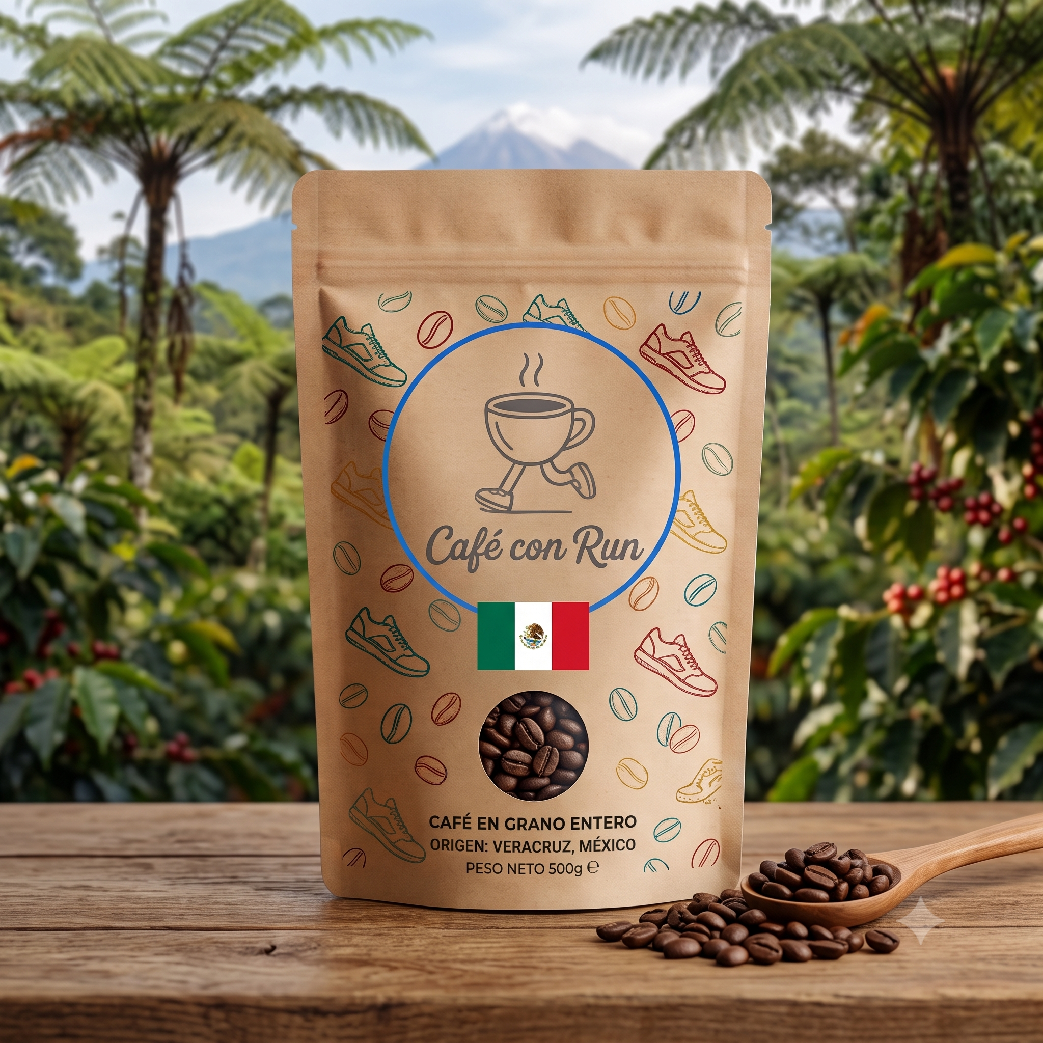 Café en grano Cafe con Run - origen México